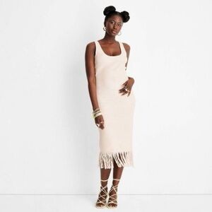 FUTURE COLLECTIVE Fringe Crochet‎ Dress